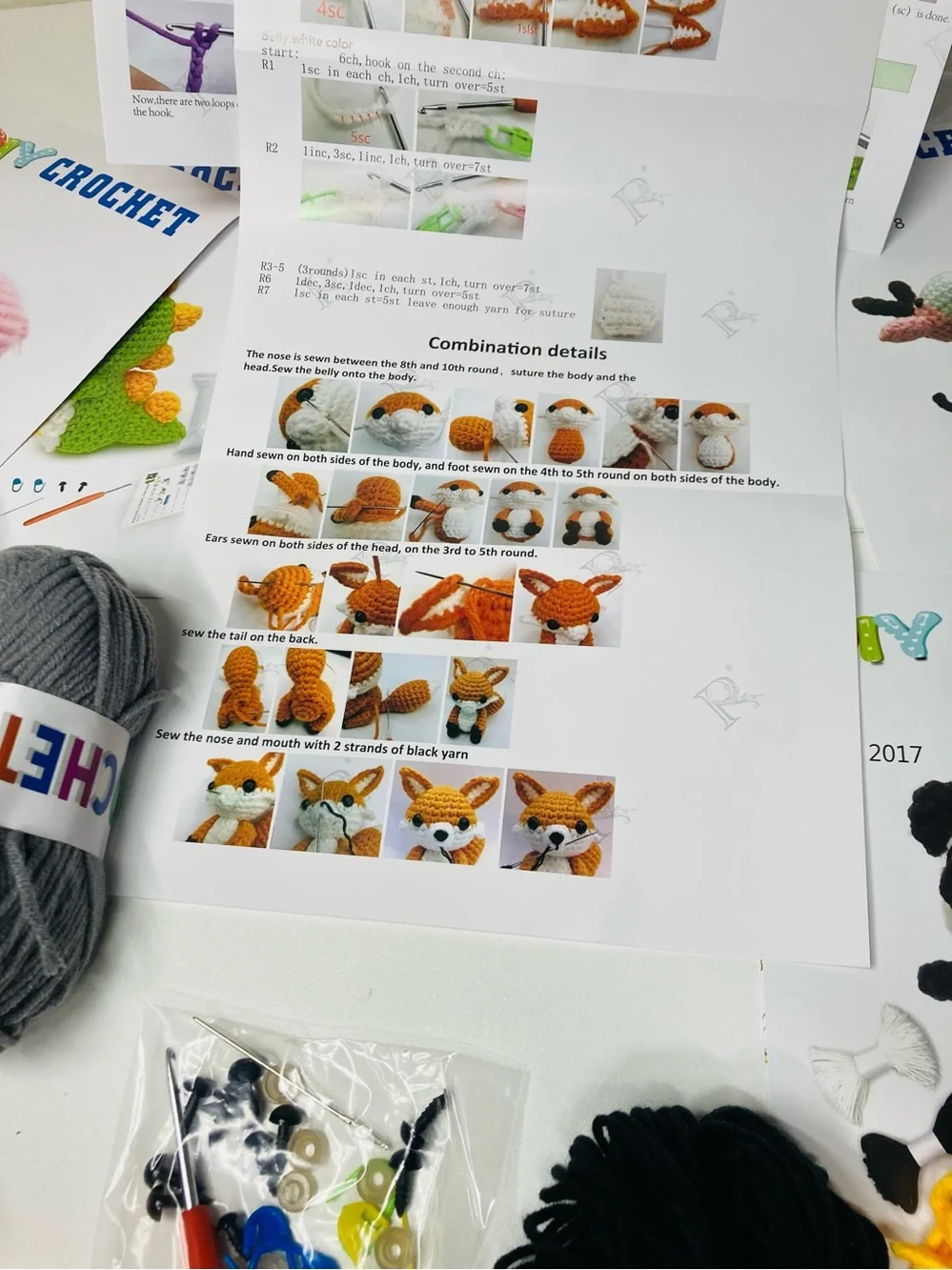 DIY Crochet Amigurumi Plush Toys - EVERYTHING YOU NEED Patterns for‎ 7 Animals